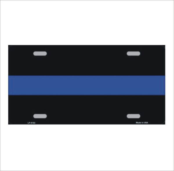 Thin Blue Line Police License Plate Tag 6&Quot; X 12&Quot;