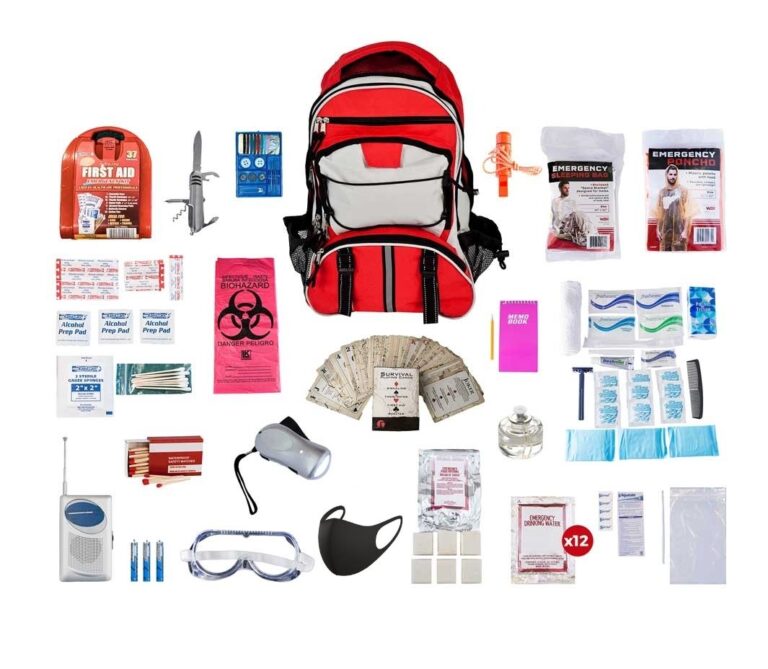 2 Person Deluxe Survival Kit (72+ Hours, 3 Day Prepping Kit)