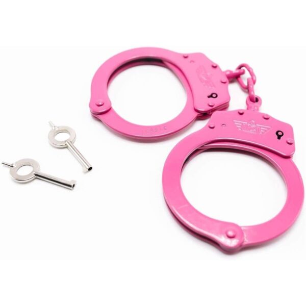 Uzi Handcuff Chain With 2 Keys, Pink