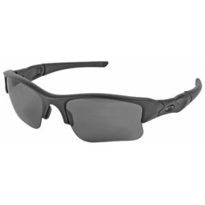Oakley Standard Issue Flak Jacket XLJ Glasses Matte Black Frame w/ Grey Lenses