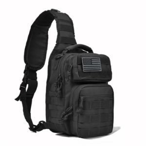 Tactical Military Sling Backpack 4 Patches