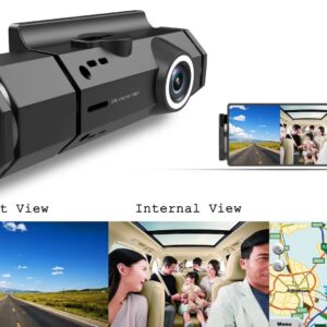 Dual HD Car Camera Dashcam C5595 with WIFI & GPS Tracking